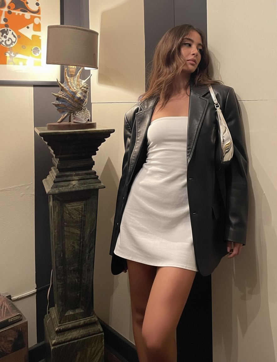 Icónica Chaqueta Cuero XL