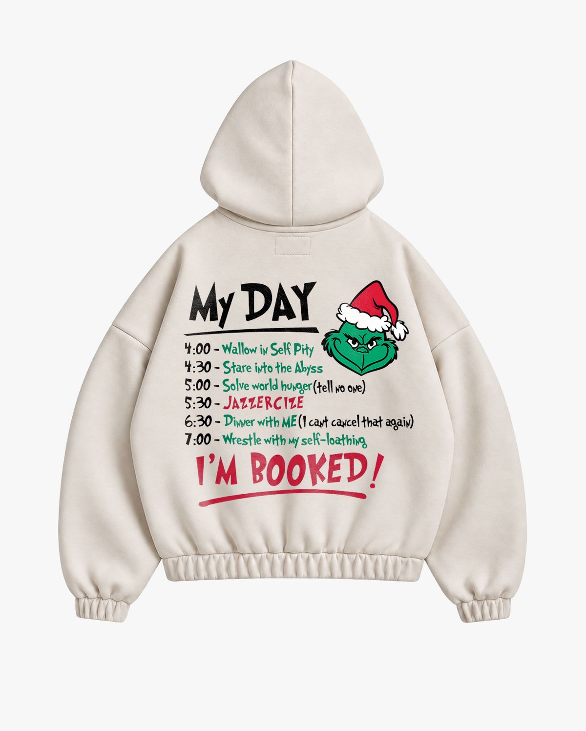 I'm Booked Hoodie Beige