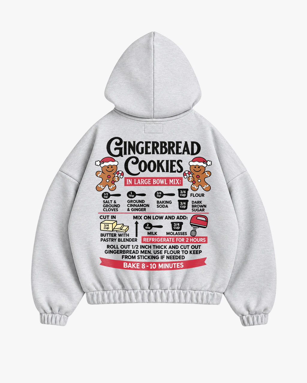 Gingerbread Hoodie Grey