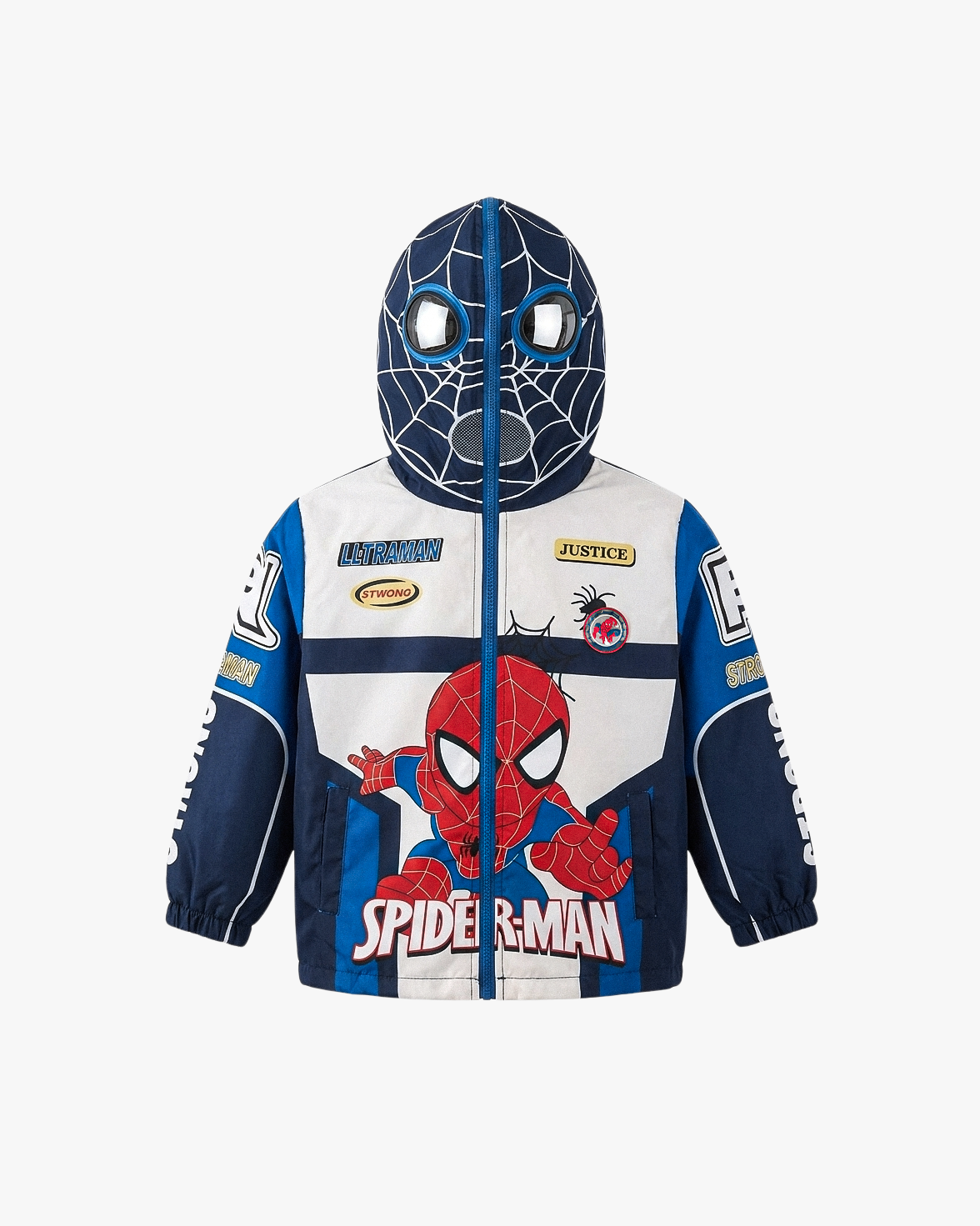 "Retro Spider" Hooded Jacket Kid